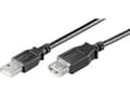 Miniatyrbild 1 av 4: Techly USB-A - USB-A USB-kabel 0,3 m svart (686221)