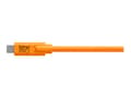 Miniatyrbild 4 av 5: Tether Tools TetherPro - USB-kabel - 24 pin USB-C (hane) till mikro-USB typ B (hane) - USB 2.0 - 3 A - 4.6 m - högsynligt orange
