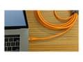 Miniatyrbild 2 av 5: Tether Tools TetherPro - USB-kabel - 24 pin USB-C (hane) till mikro-USB typ B (hane) - USB 2.0 - 3 A - 4.6 m - högsynligt orange