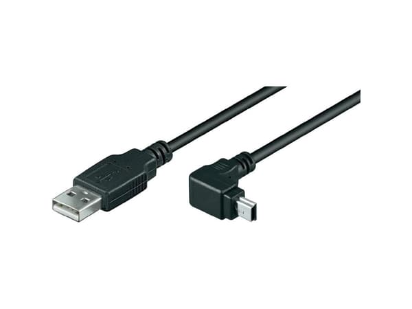 Goobay 4040849939716, 1,8 m, USB A, Mini-USB B, USB 2.0, Hane/Hane, Svart
