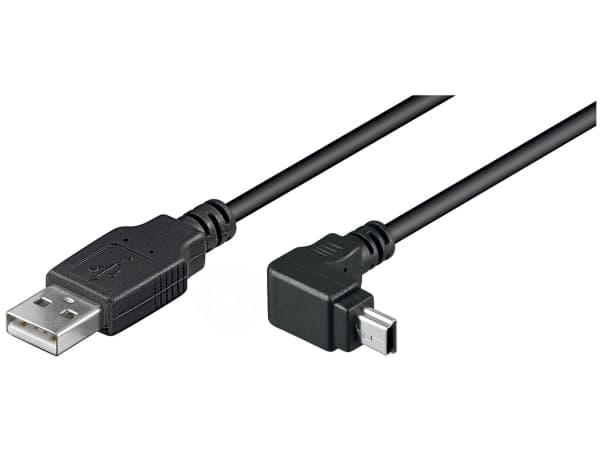 Goobay 4040849939716, 1,8 m, USB A, Mini-USB B, USB 2.0, Hane/Hane, Svart