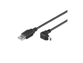 Goobay 4040849939716, 1,8 m, USB A, Mini-USB B, USB 2.0, Hane/Hane, Svart