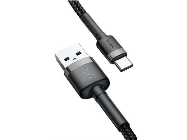 Baseus Cafule, 0,5 m, USB A, USB C, USB 2.0, 0,48 Gbit/s, Svart