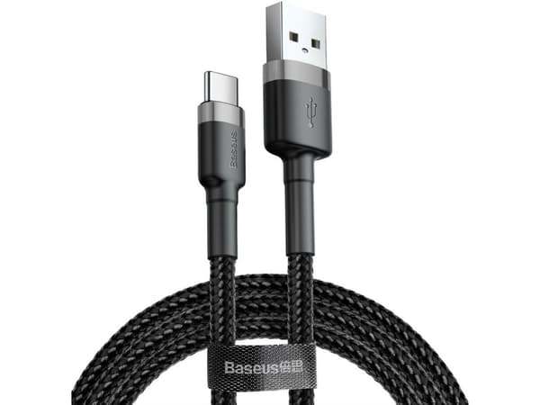 Baseus Cafule, 0,5 m, USB A, USB C, USB 2.0, 0,48 Gbit/s, Svart