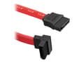 Miniatyrbilde 1 av 3: Qoltec - SATA-kabel - SATA til SATA - 35 cm - høyrevinklet kontakt, flat