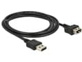 Miniatyrbild 3 av 5: Delock EasyUSB ShapeCable - USB-förlängningskabel - USB (hona) till USB (hane) - USB 2.0 - 2 m - reversibla kontakter - svart