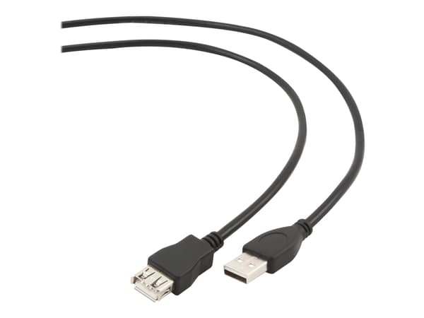 Gembird CCP-USB2-AMAF-15C - USB-förlängningskabel - USB (hona) till USB (hane) - USB 2.0 - 4.5 m - formpressad - svart