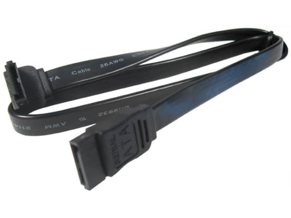Komplett - SATA-kabel - Serial ATA 150/300 - SATA (R) rak till SATA (R) nedåtvinklad - 50 cm
