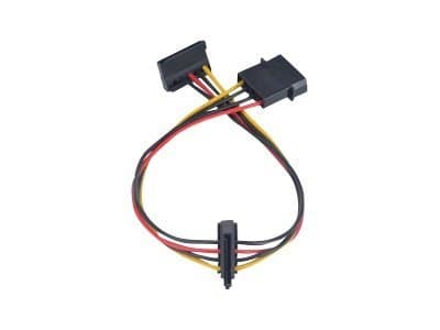 Akasa AK-CBPW01-30 - Strømadapter - 4-pin intern strøm (hann) til SATA-strøm (hunn) - 30 cm