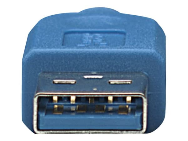 TECHly - USB-kabel - Micro-USB typ B (hane) till USB typ A (hane) - USB 3.0 - 1 m - formpressad - blå