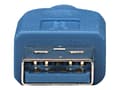 Miniatyrbild 3 av 5: TECHly - USB-kabel - Micro-USB typ B (hane) till USB typ A (hane) - USB 3.0 - 1 m - formpressad - blå