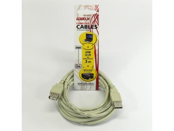 Kabel USB-logo USB-A - 3 m (15851)