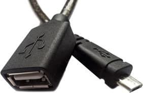 Unitek - USB-adapter - USB (hunn) til Micro-USB type B (hann) - USB 2.0 OTG - 20 cm - svart