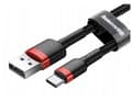 Miniatyrbilde 5 av 5: Baseus CATKLF-A91, Sort, USB A, USB C, 0,5 m, Hankjønn, Hankjønn