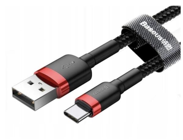 Baseus CATKLF-A91, Sort, USB A, USB C, 0,5 m, Hankjønn, Hankjønn