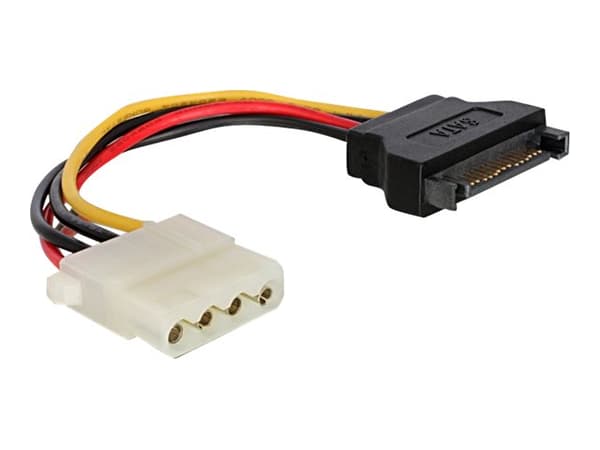 Cablexpert CC-SATA-PS-M - Strömadapter - SATA-ström (hane) till 4 pin intern effekt (hona) - 15 cm