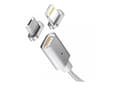 Miniatyrbild 3 av 5: Maclean MCE160 Metal magnetic data cable 1m micro USB Quick & Fast Charge silver - IKKE med lightning adapter