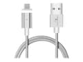 Miniatyrbild 1 av 5: Maclean MCE160 Metal magnetic data cable 1m micro USB Quick & Fast Charge silver - IKKE med lightning adapter