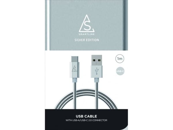 BlueLounge USB-A - USB-C 1 m USB-kabel Silver (613362)