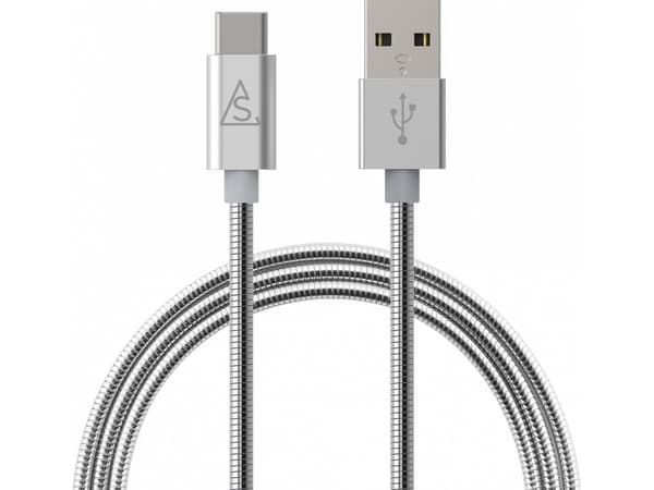 BlueLounge USB-A - USB-C 1 m USB-kabel Silver (613362)