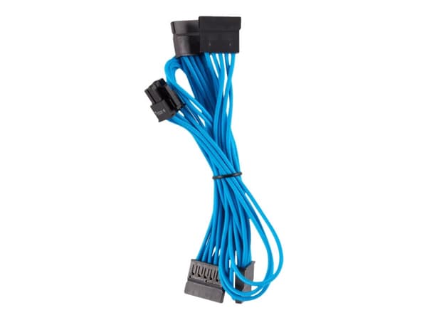 CORSAIR Premium yksilöllisesti suojattu pro kit (Type 4, Generation 4) - Strømkabelpakke - blå