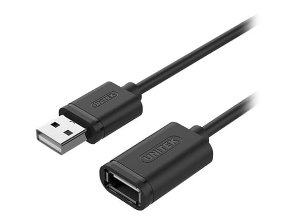 Unitek Y-C450GBK - USB-förlängningskabel - USB (hane) till USB (hona) - USB 2.0 - 2 m - svart