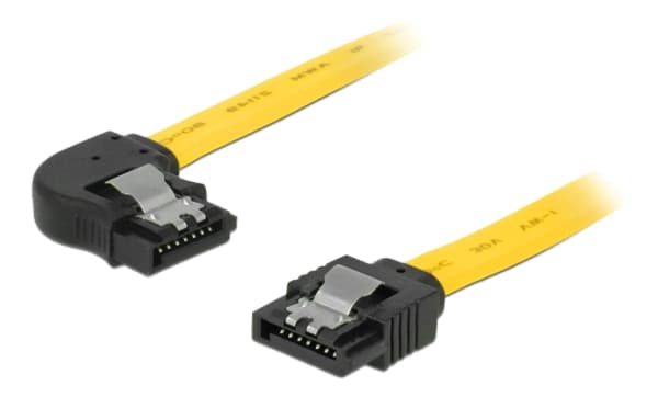 DeLOCK 0.3m SATA M/M, 0,3 m, Uros/uros, Keltainen