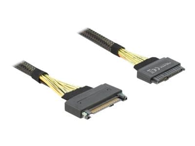 Delock - SATA-forlengelseskabel - U.2 (SFF-8639) (hann) til U.2 (SFF-8639) (hunn) - 50 cm - svart