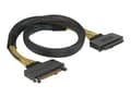 Miniatyrbilde 1 av 5: Delock - SATA-forlengelseskabel - U.2 (SFF-8639) (hann) til U.2 (SFF-8639) (hunn) - 50 cm - svart