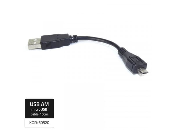 Qoltec - USB-adapter - mikro-USB typ B (hane) till USB (hane) - 10 cm