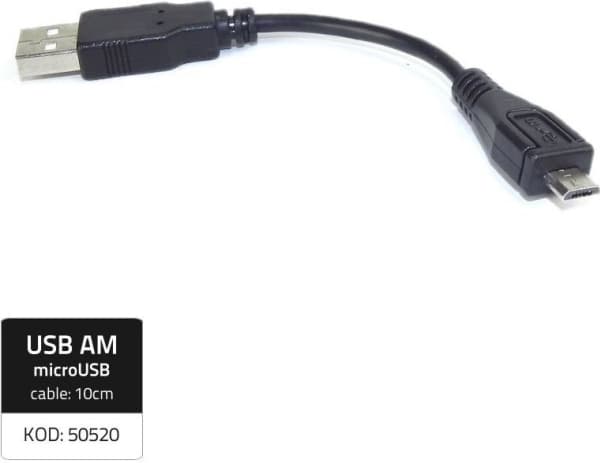Qoltec - USB-adapter - mikro-USB typ B (hane) till USB (hane) - 10 cm