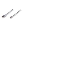 Manhattan 1.8m USB Cable, 1,8 m, USB A, Mini-USB B, USB 2.0, Hane/Hane, Silver