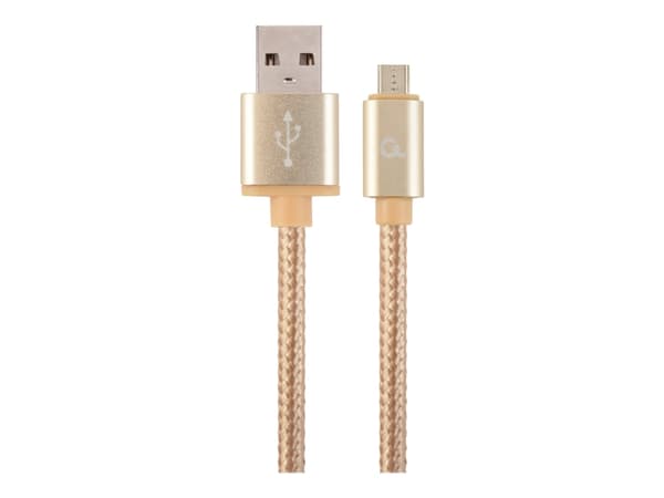 Cablexpert - USB-kabel - mikro-USB typ B (hane) till USB (hane) - USB 2.0 - 1.8 m - guld