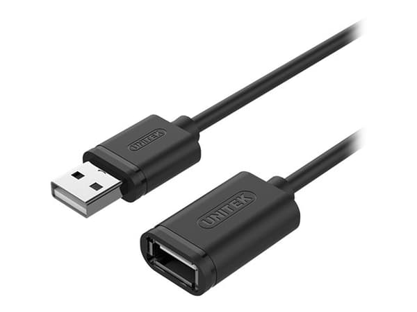 Unitek Y-C418GBK - USB forlængerkabel - USB (han) til USB (hun) - USB 2.0 - 5 m - lajiteltu