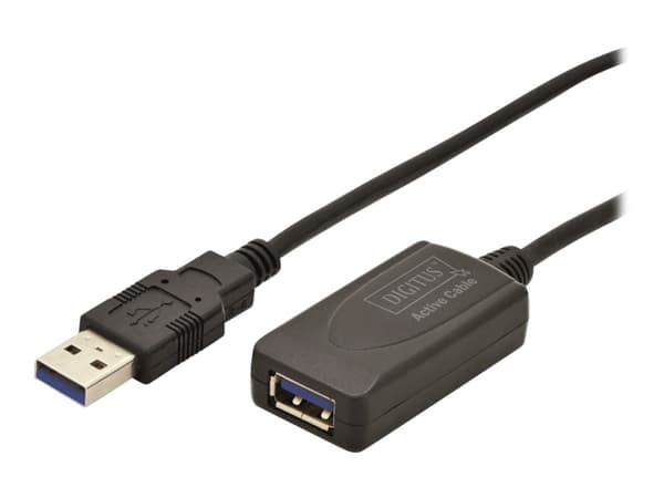 ASSMANN - USB-förlängningskabel - USB typ A (hona) till USB typ A (hane) - USB 3.0 - 5 m - aktiv