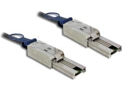 Delock - Extern SAS-kabel - SAS 6Gbit/s - 26-pin 4x skärmad Mini MultiLane SAS (SFF-8088) (hane) till 26-pin 4x skärmad Mini MultiLane SAS (SFF-8088)