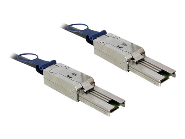 Delock - Extern SAS-kabel - SAS 6Gbit/s - 26-pin 4x skärmad Mini MultiLane SAS (SFF-8088) (hane) till 26-pin 4x skärmad Mini MultiLane SAS (SFF-8088)