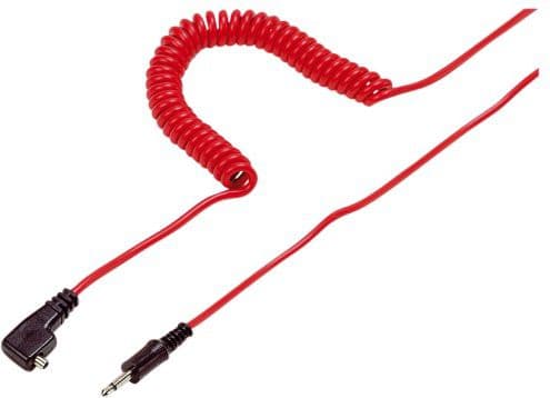 Kaiser - Blitssynkro-ledning - PC-terminal hann til minijakk hann - 10 m - rød