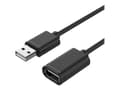 Miniatyrbild 1 av 5: Unitek Y-C417GBK - USB-förlängningskabel - USB (hane) till USB (hona) - USB 2.0 - 3 m - svart
