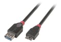 Miniatyrbild 1 av 2: Lindy 31613, 0,5 m, Micro-USB B, USB A, USB 3.2 Gen 1 (3.1 Gen 1), Hane/Hona, Svart