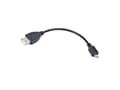 Miniatyrbild 3 av 4: NATEC NKA-0614, 0,15 m, USB A, Micro-USB B, USB 2.0, Hane/Hona, Svart