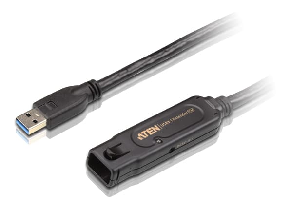 ATEN UE3315A - USB-förlängningskabel - USB typ A (hane) till USB typ A (hona) låst - USB 3.2 Gen 1 - 15 m - aktiv