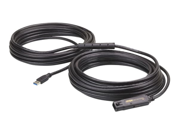 ATEN UE3315A - USB-förlängningskabel - USB typ A (hane) till USB typ A (hona) låst - USB 3.2 Gen 1 - 15 m - aktiv