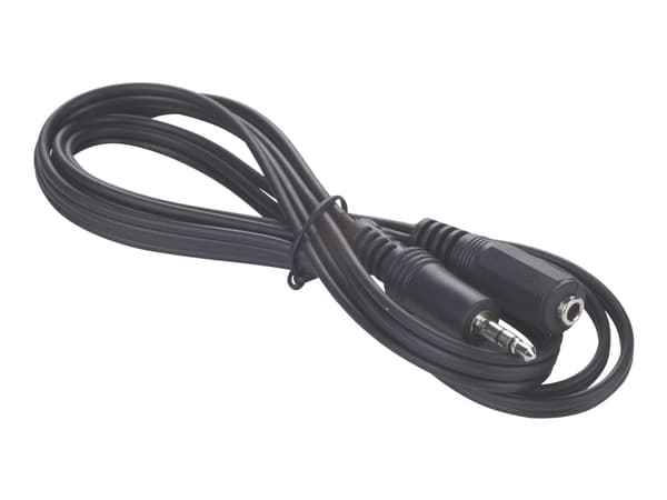 Cablexpert - Lydforlengelseskabel - mini-phone stereo 3.5 mm hann til mini-phone stereo 3.5 mm hunn - 3 m - svart - formstøpt