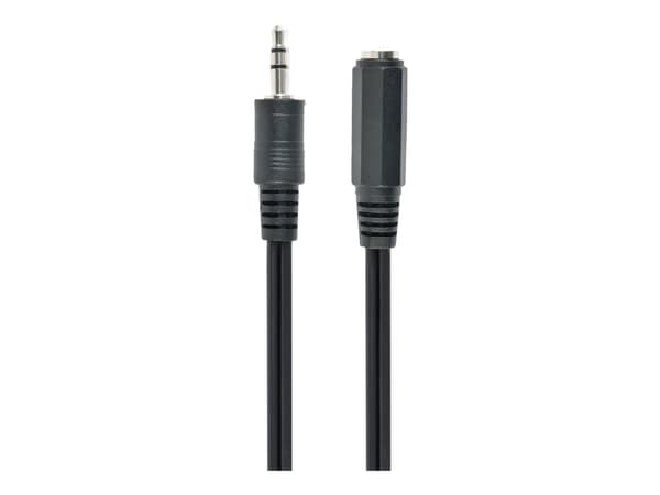 Cablexpert - Lydforlengelseskabel - mini-phone stereo 3.5 mm hann til mini-phone stereo 3.5 mm hunn - 3 m - svart - formstøpt