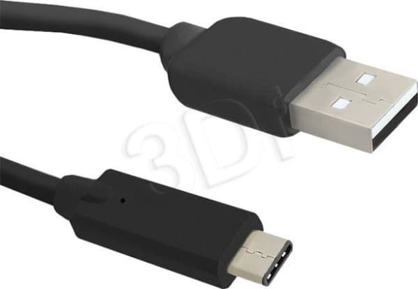 Qoltec - USB-kabel - 24-stifts USB-C (hane) till USB (hane) - 1,5 m