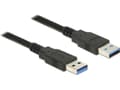 Miniatyrbilde 3 av 5: Delock - USB-kabel - USB-type A (hann) til USB-type A (hann) - USB 3.0 - 5 m - svart