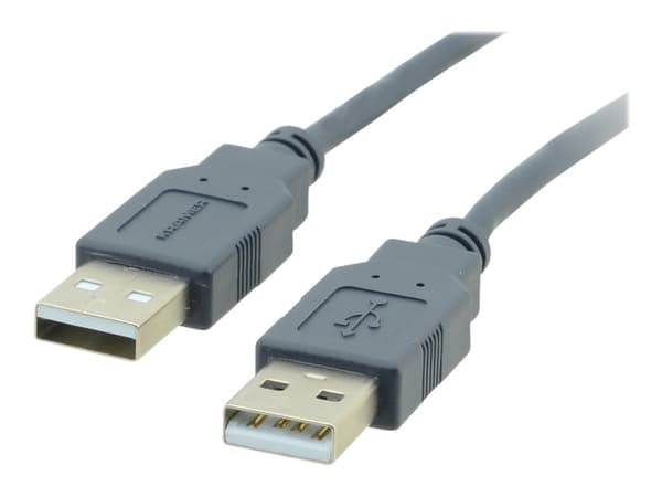 Kramer C-USB/AA Series C-USB/AA-10 - USB-kabel - USB (hann) til USB (hann) - USB 2.0 - 3 m - formstøpt - grå