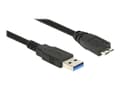 Miniatyrbild 1 av 5: DeLOCK - USB-kabel - USB Typ A (han) till Micro-USB Typ B (han) - USB 3.0 - 50 cm - sort