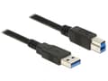 Miniatyrbild 4 av 5: Delock - USB-kabel - USB typ A (hane) till USB Type B (hane) - USB 3.0 - 5 m - svart